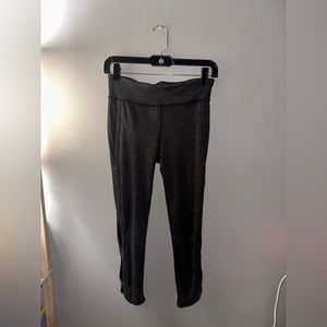 Free People Movement Infinity charcoal grey cropped cutout workout yoga leggings